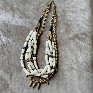 Stella & Dot Chunky White Stone Necklace